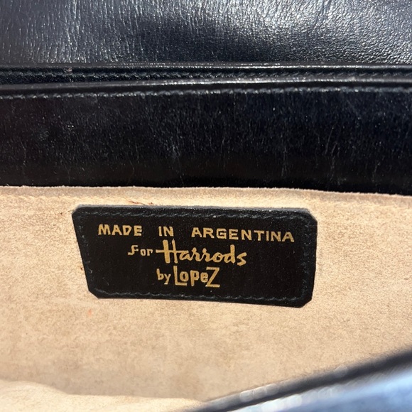 VINTAGE Leather Bag by Lopez for Harrods - Picture 11 of 12